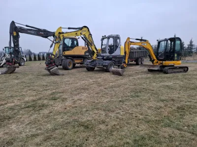 Koparki JCB WACKER VOLVO
